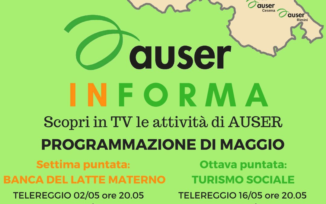 AUSER INFORMA: Programmazione di maggio