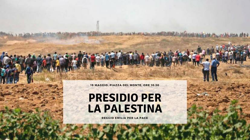 Auser Provinciale Reggio Emilia aderisce unanimemente alla manifestazione “Presidio per la Palestina”