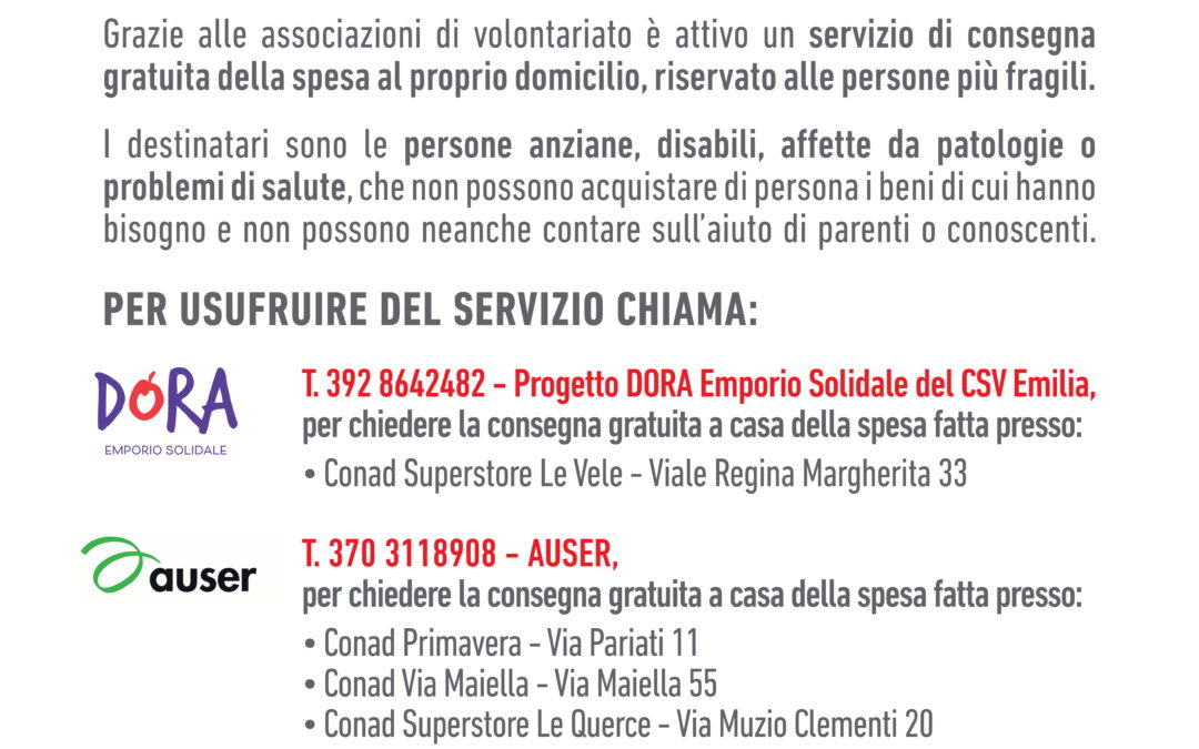 CONAD e AUSER collaborano insieme per le spese e il sostegno alle fragilità