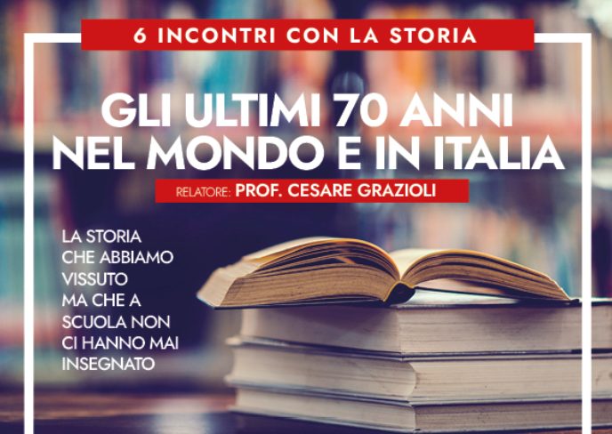 “Gli ultimi 70 anni nel mondo e in Italia”: al via un ciclo di 6 incontri promosso da Auser e Spi-Cgil