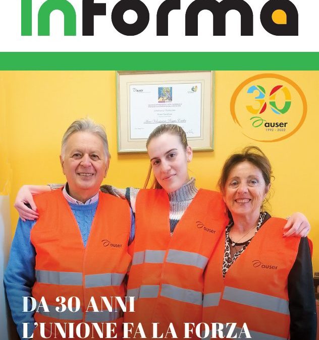 InForma: nuovo numero della rivista Auser dedicato al trentennale dell’associazione