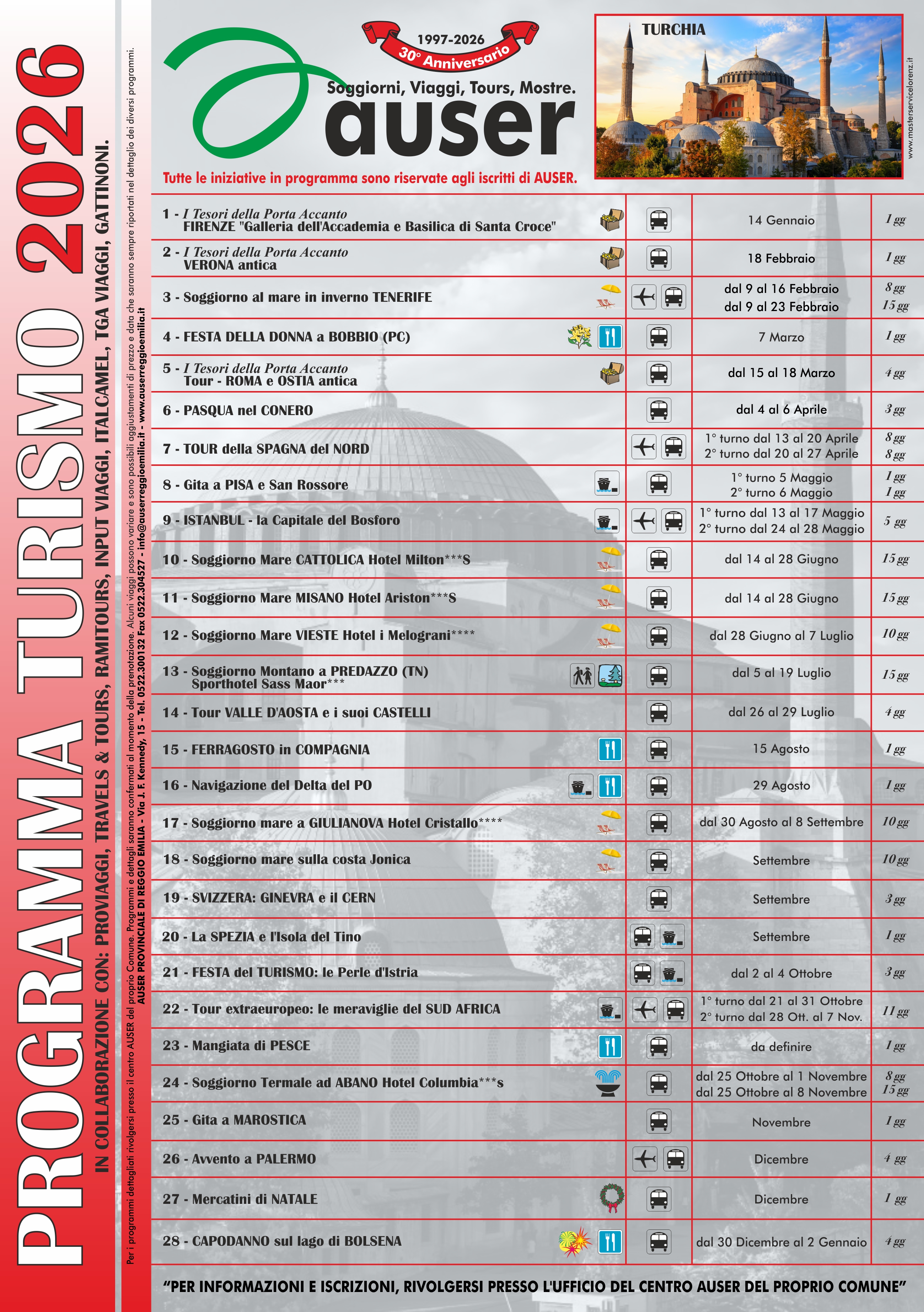 Locandina Turismo sociale Auser 2026 DEF